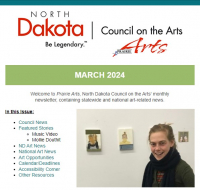 NDCA e-Prairie Arts March 2024, top